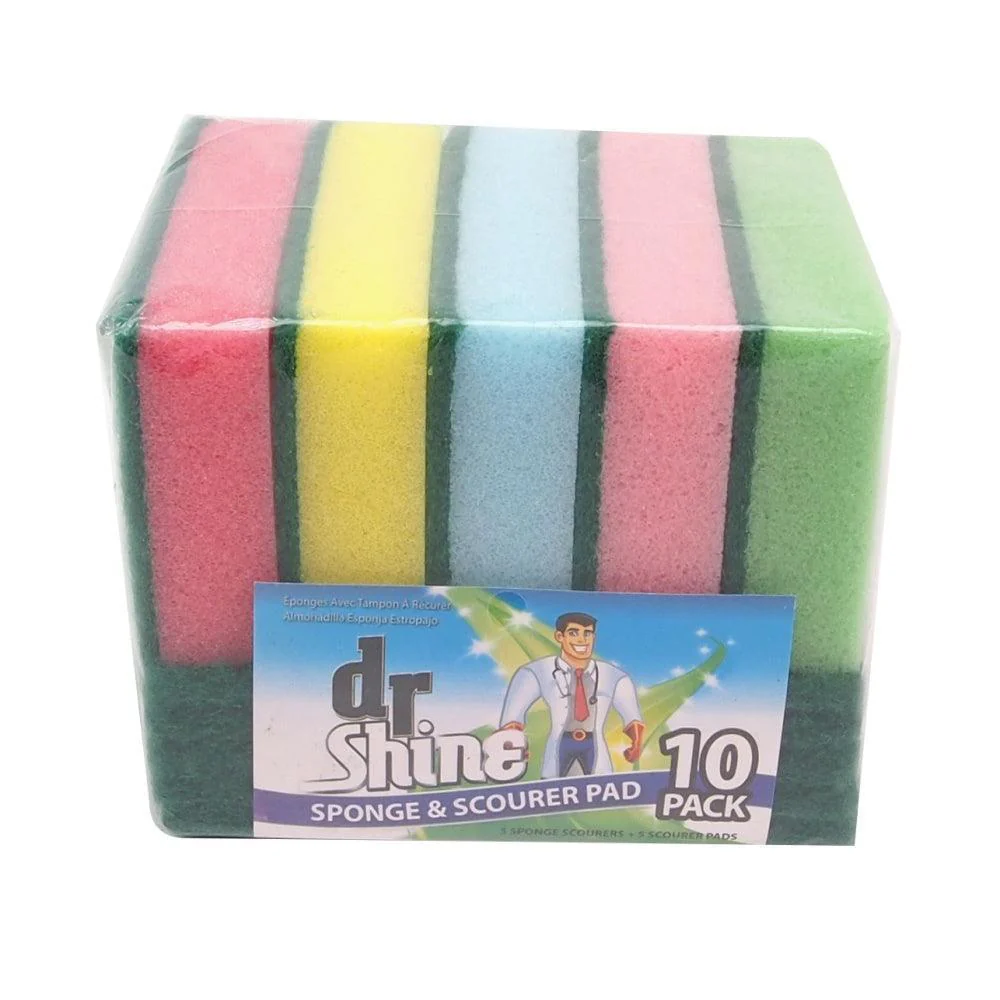 Dr. Shine Sponge & Scourer Pad | Pack of 10