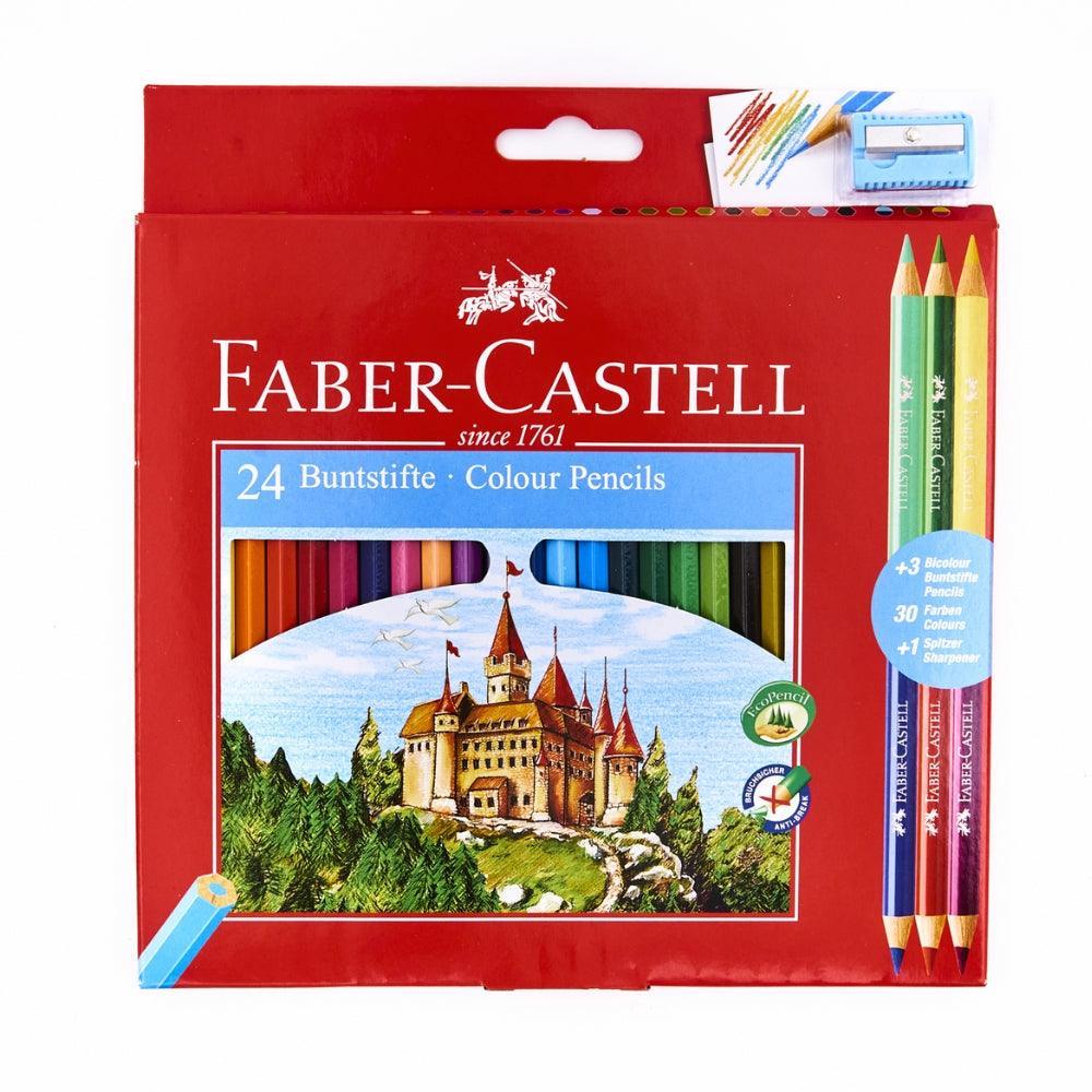 Faber Eco Colour Pencils 24 + 3 Free Bi-Colours