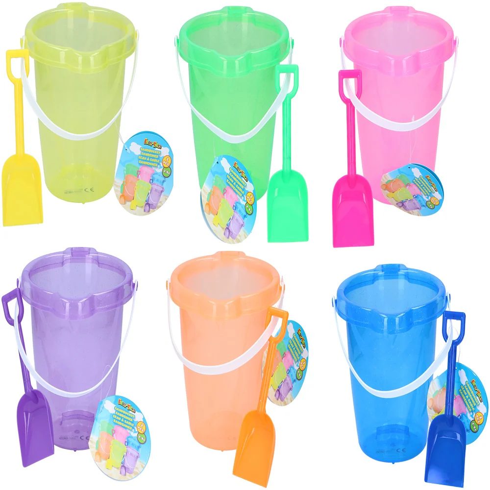 Eddy Toys Sand Bucket & Spade Set | 6 Vibrant Colours - Image 2