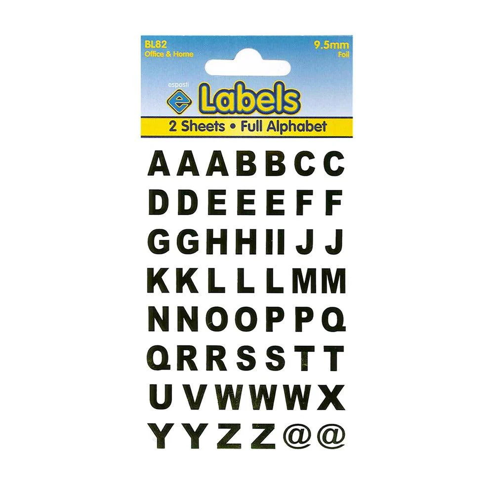 Esposti Foil Gold Letters | 9.5mm | 2-Pack