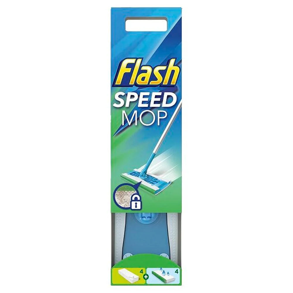 Flash Speed Mop Starter Kit with Wet & Dry Refills | Pack of 8