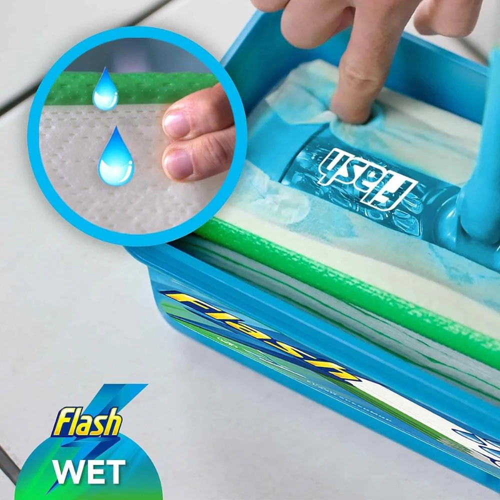 Flash Speed Mop Starter Kit with Wet & Dry Refills | Pack of 8 - Image 2