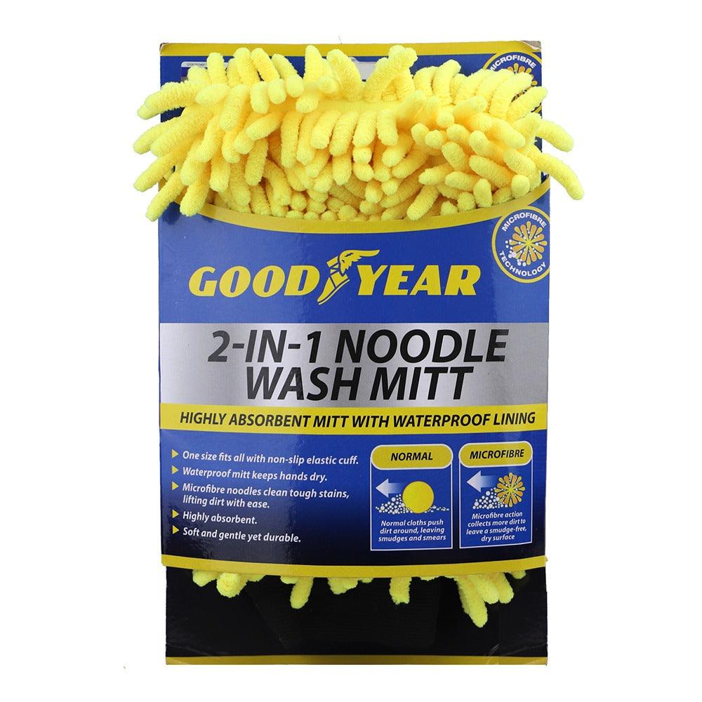 Goodyear Dual-Sided Microfiber Noodle Wash Mitt | Wash, Dry, and Polish - Image 2
