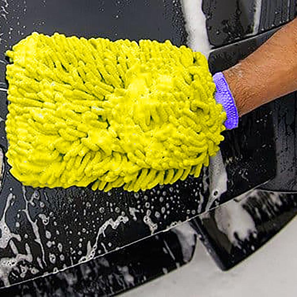 Goodyear Dual-Sided Microfiber Noodle Wash Mitt | Wash, Dry, and Polish - Image 3