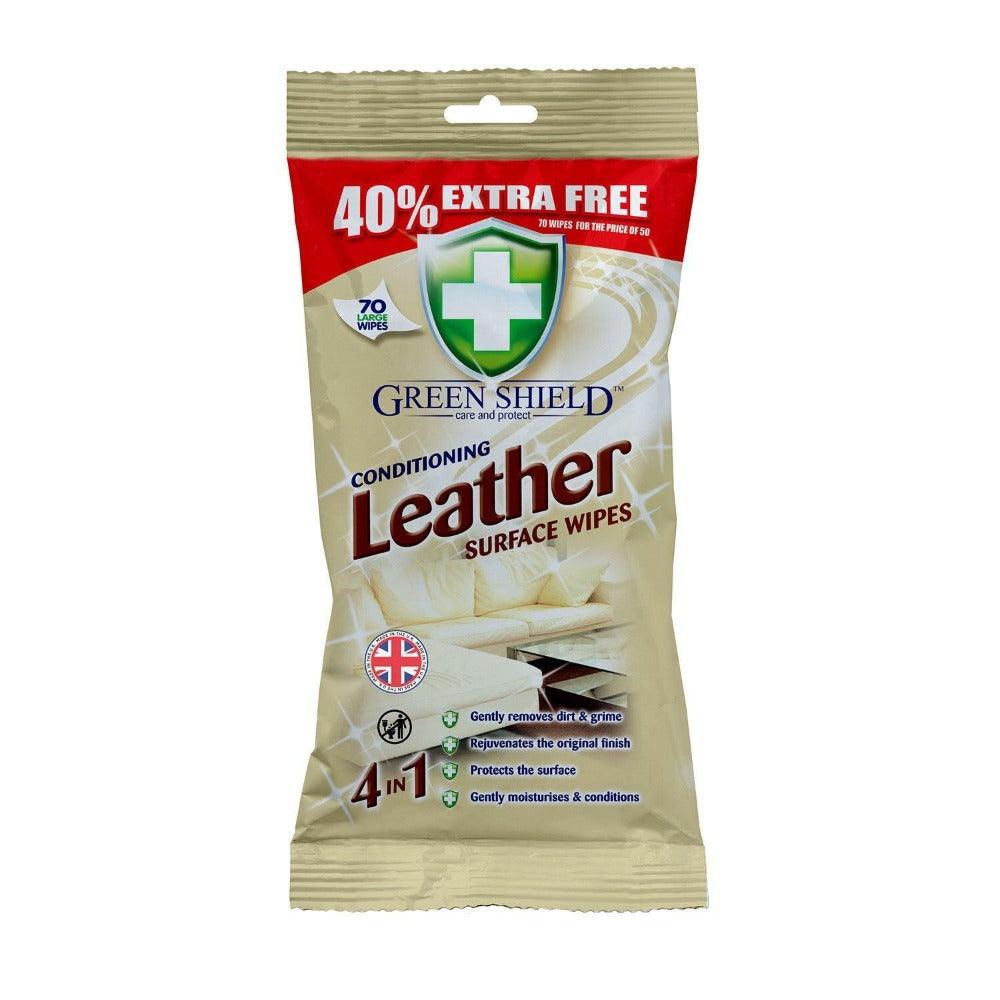 Greenshield Conditioning Leather Wipes | Pack 70