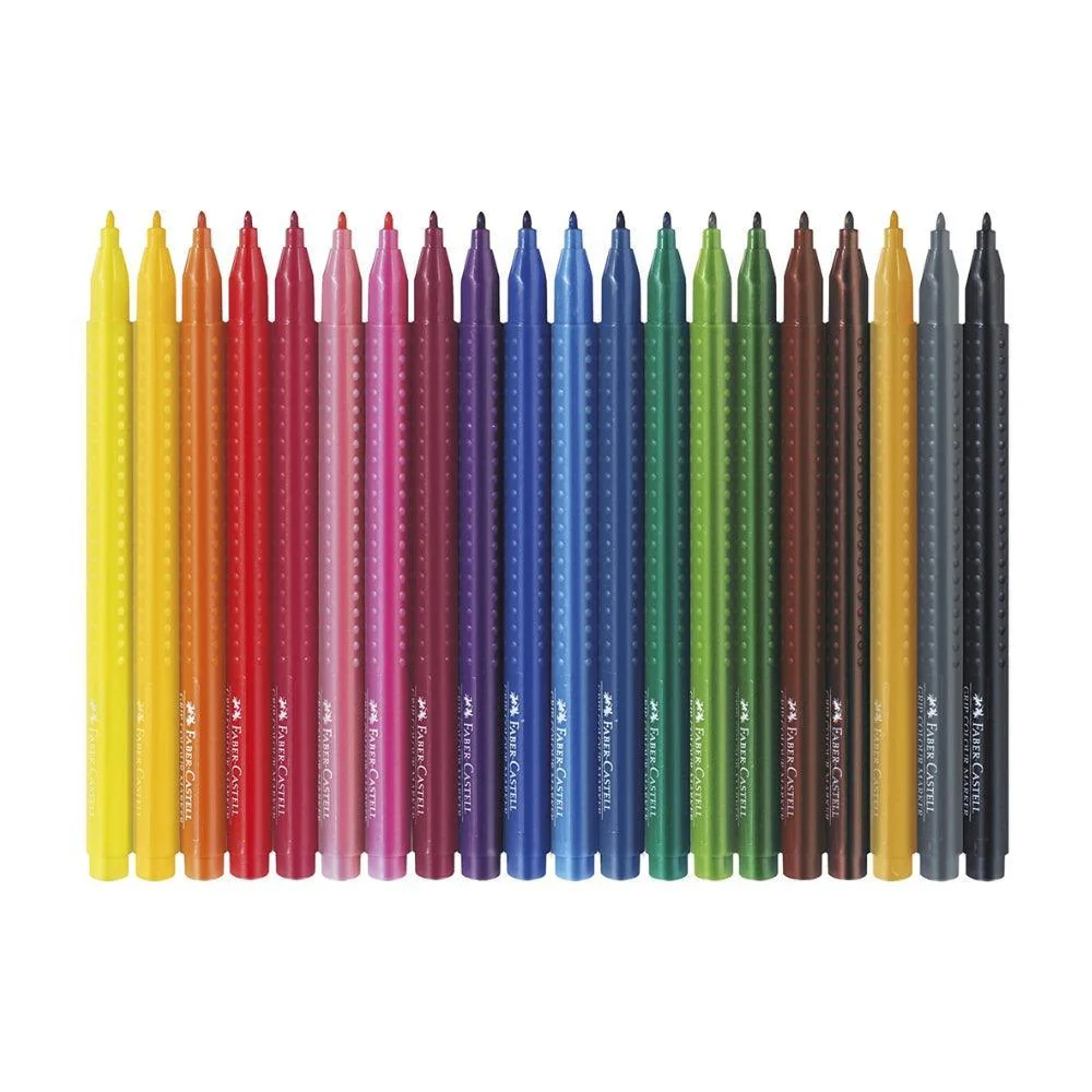 Faber Grip Fibre-Tip Markers Pack of 20 - Image 2