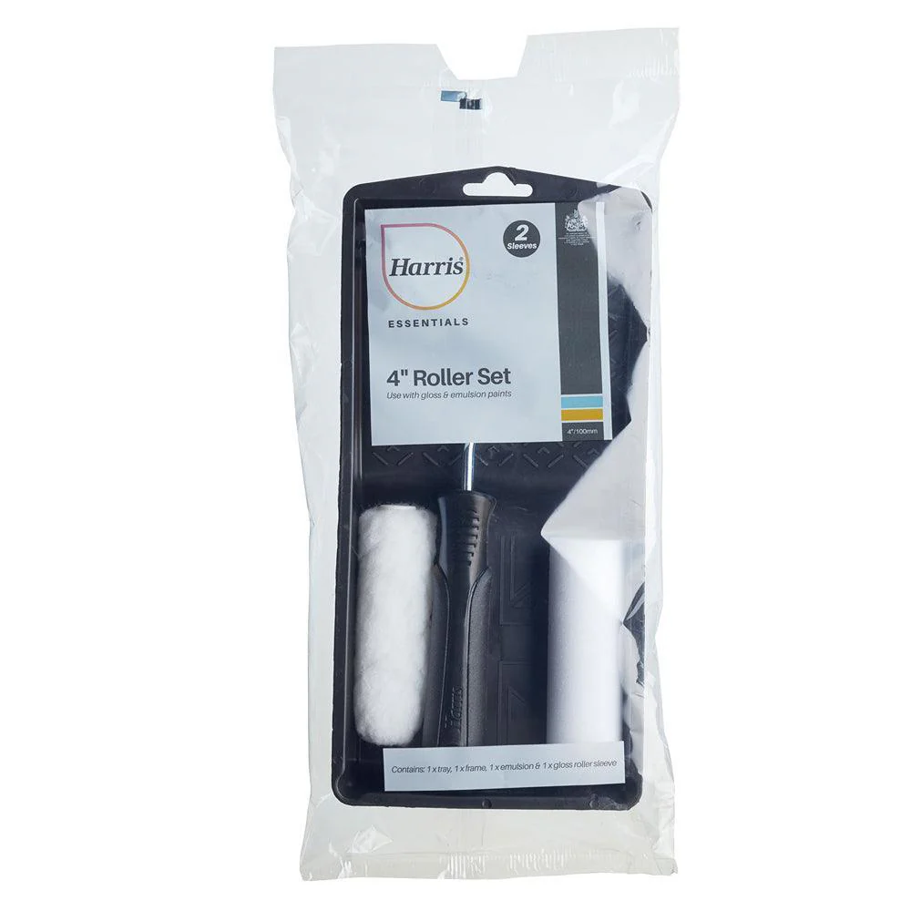 Harris Essentials Mini Roller Tray Set | 4in | 2 Sleeve - Image 3