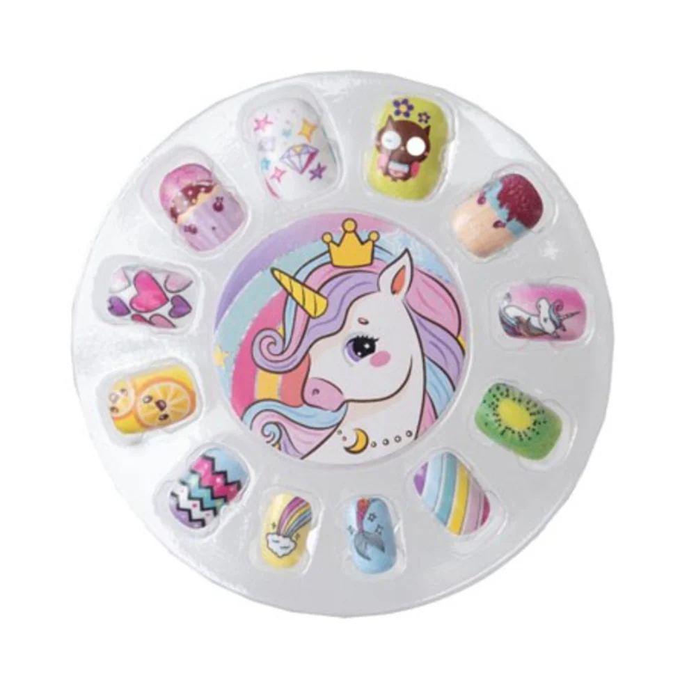 Kids Assorted Fashion False Nails Set | Unicorn Designs, Ages 3+ - Image 3