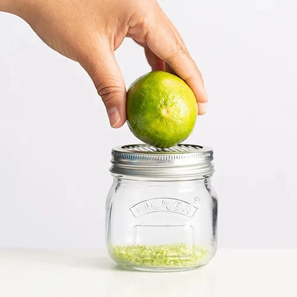 Kilner Clear Storage Jar with Shaker and Grater Lid | 0.25 Litre - Image 3