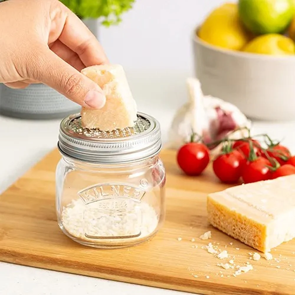 Kilner Clear Storage Jar with Shaker and Grater Lid | 0.25 Litre - Image 4