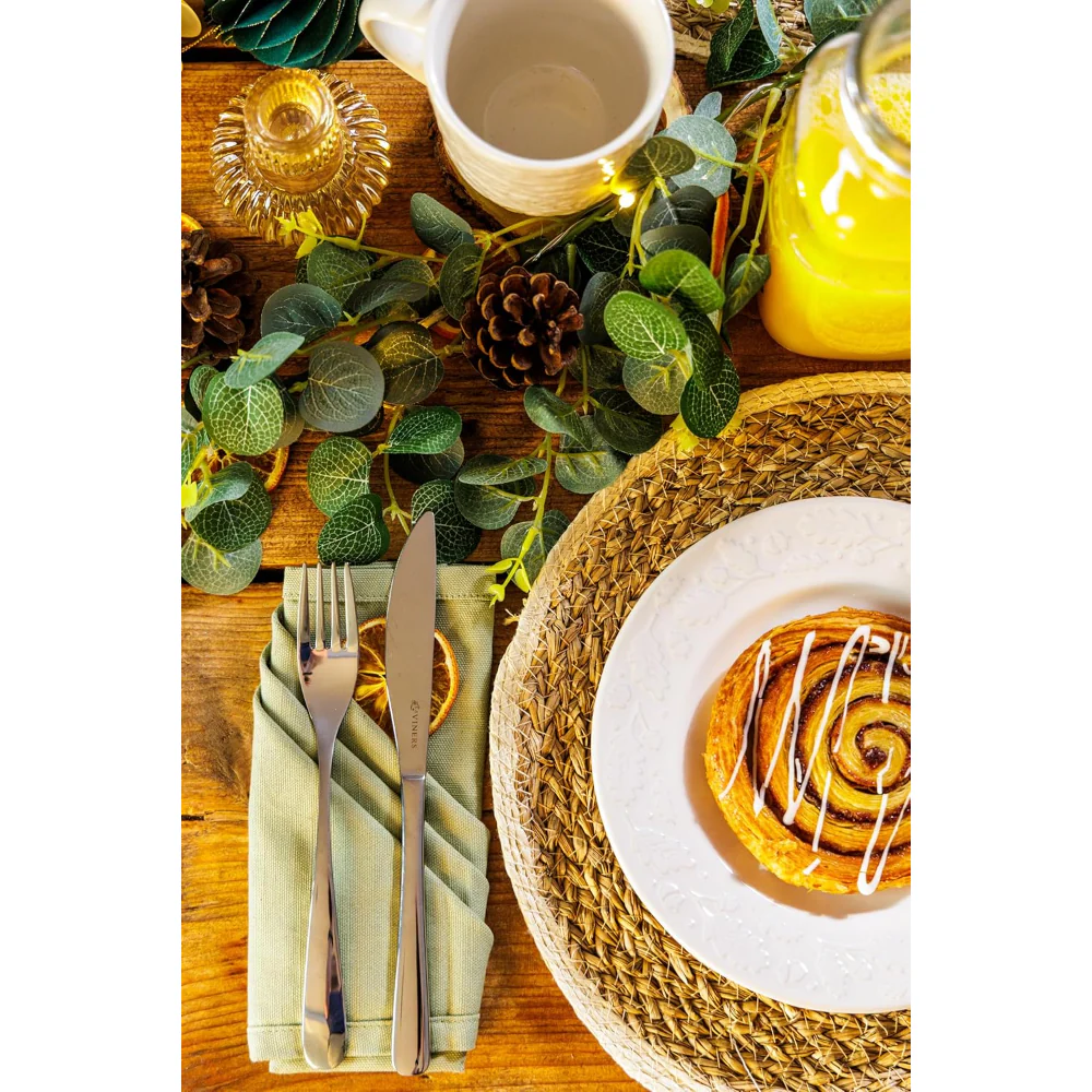 Kilner Sicily Mirror Polished Cutlery Set | 16 Pieces, 4 Place Settings - Image 3