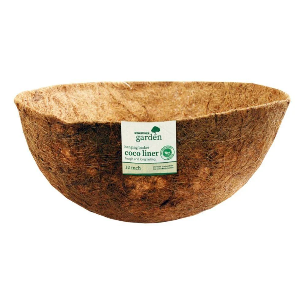 Kingfisher Bowl Shaped Coco Hanging Basket Liner | 12inch