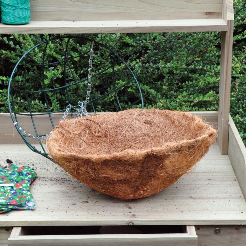 Kingfisher Bowl Shaped Coco Hanging Basket Liner | 12inch - Image 2