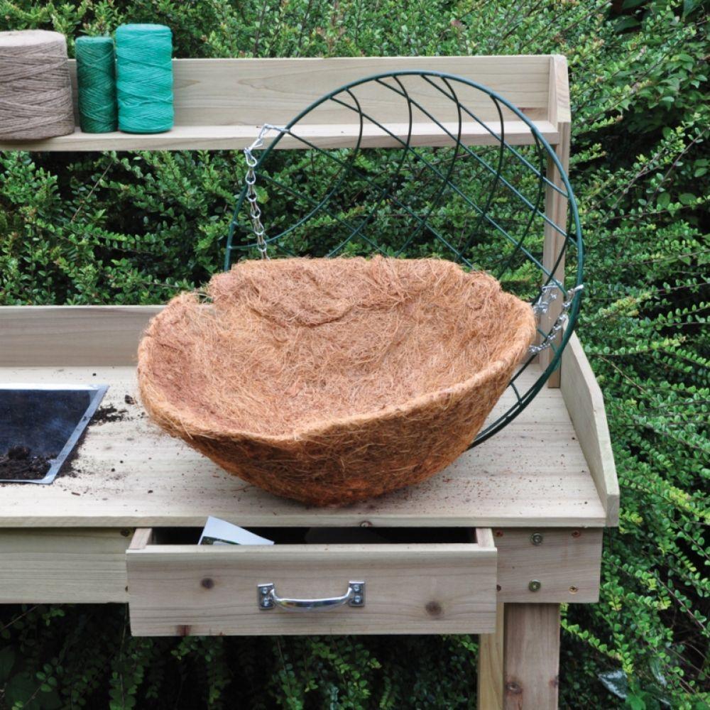Kingfisher Bowl Shaped Coco Hanging Basket Liner | 14inch - Image 2