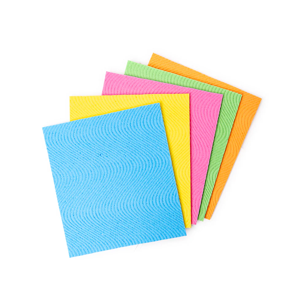 Kleaner Cellulose Cleaning Sponges | Pack of 5, 18 x 20cm, Assorted - Image 2