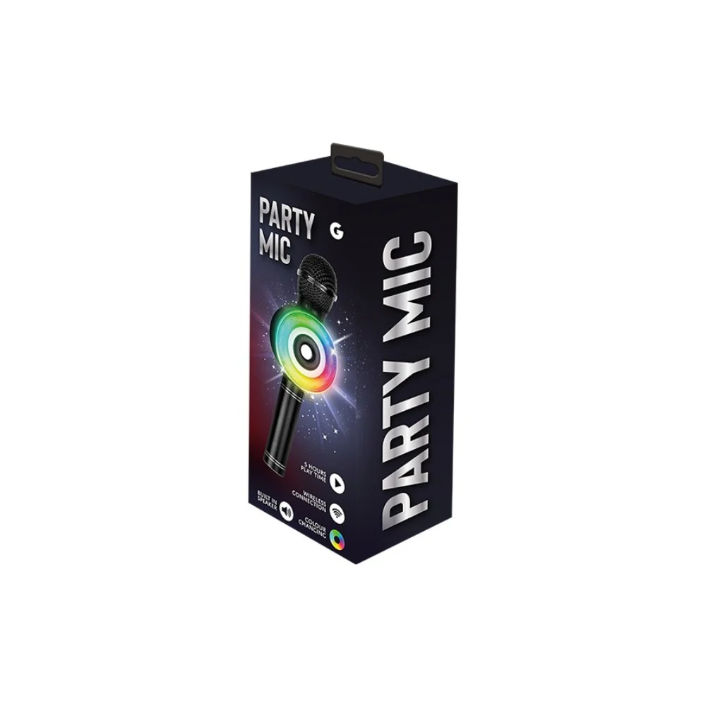LED Wireless Karaoke Microphone with Speaker | Colour-Changing Lights, 5 Hours - Image 2