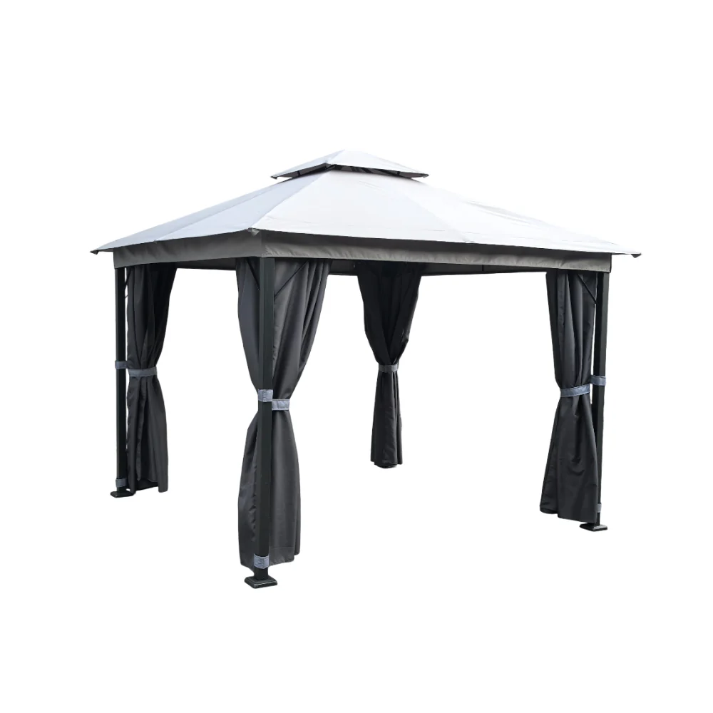 Lifestyle Living Phoenix Steel Gazebo with Side Curtains | 3 x 3m - Image 2