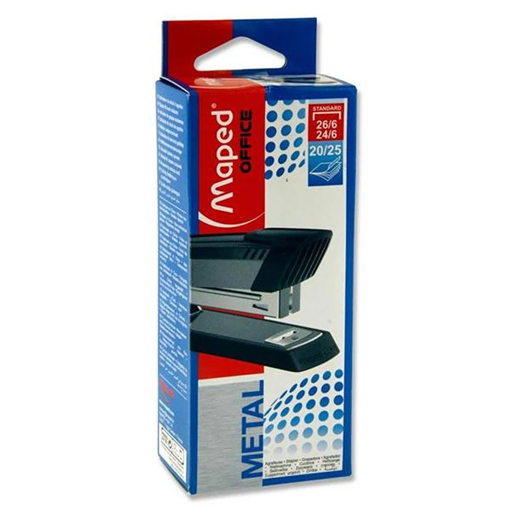 Maped Office 26/6 Half Strip Stapler Metallic Grey - Image 3