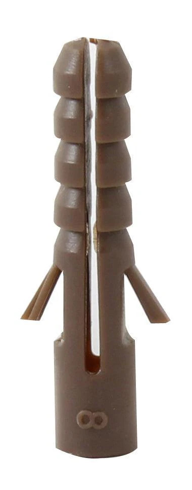 Maxifix 8 mm Brown Plastic Wall Plugs | Pack of 100 - Image 2
