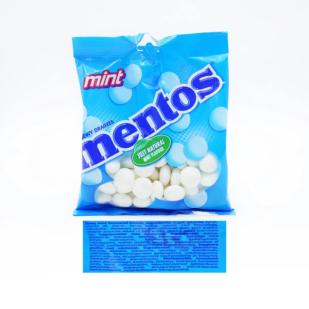 Mentos Mint Chewy Sweets | 150g Resealable Bag