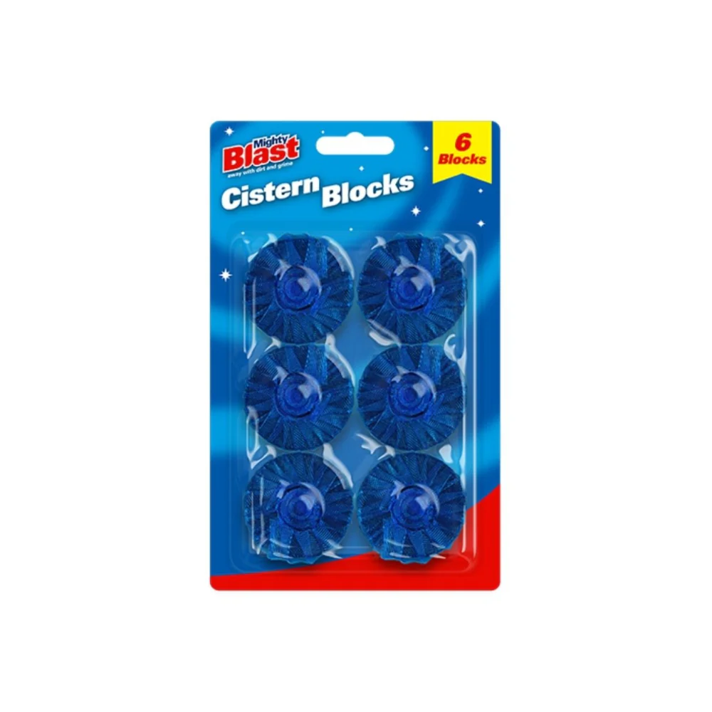 Mighty Blast Toilet Cistern Blocks | Pack of 6 Pieces, In-Cistern