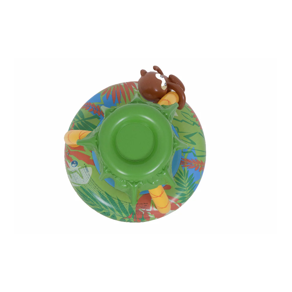 Monkey Tropical Baby Inflatable Pool | Palm Canopy, Jungle Design - Image 9