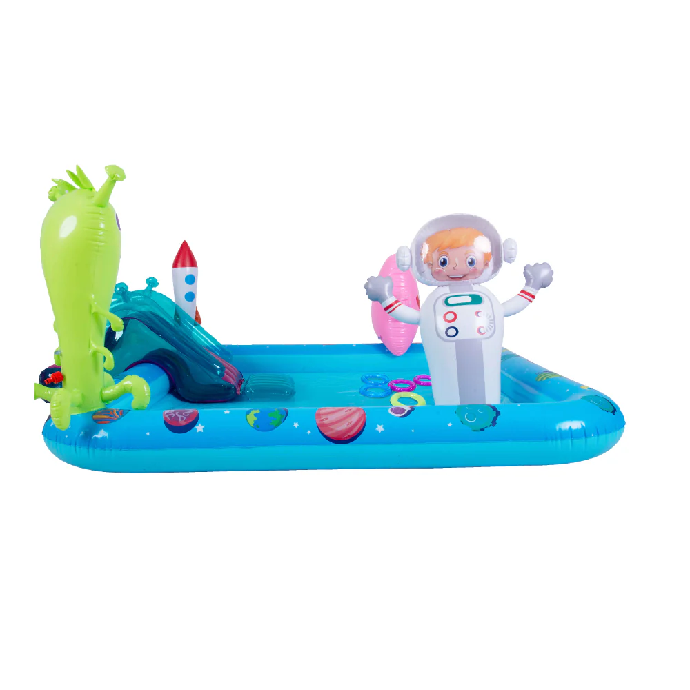 Monster Space-Themed Inflatable Spray Pool | 240cm, with Slide - Image 13