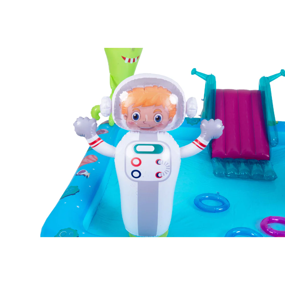 Monster Space-Themed Inflatable Spray Pool | 240cm, with Slide - Image 18