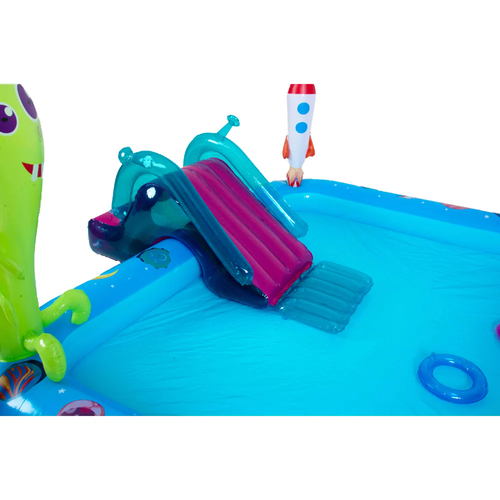 Monster Space-Themed Inflatable Spray Pool | 240cm, with Slide - Image 2