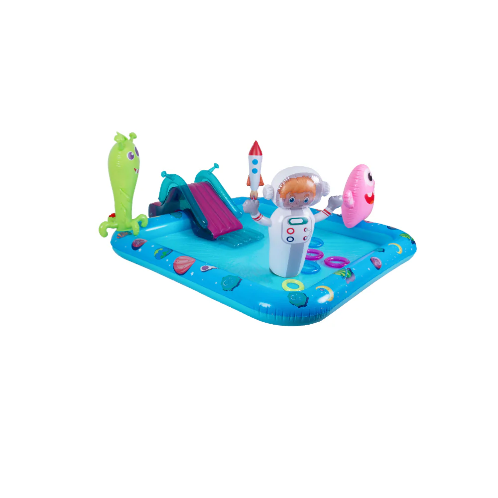 Monster Space-Themed Inflatable Spray Pool | 240cm, with Slide - Image 8
