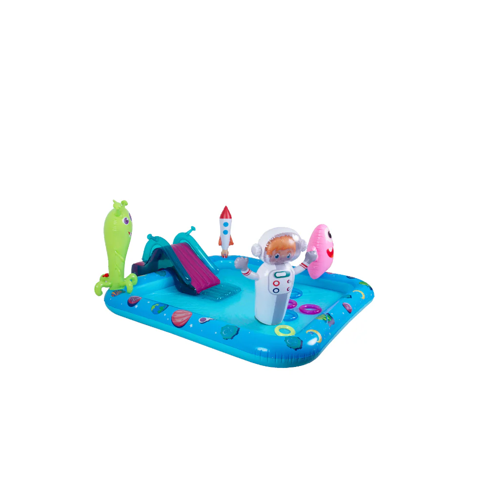 Monster Space-Themed Inflatable Spray Pool | 240cm, with Slide - Image 9