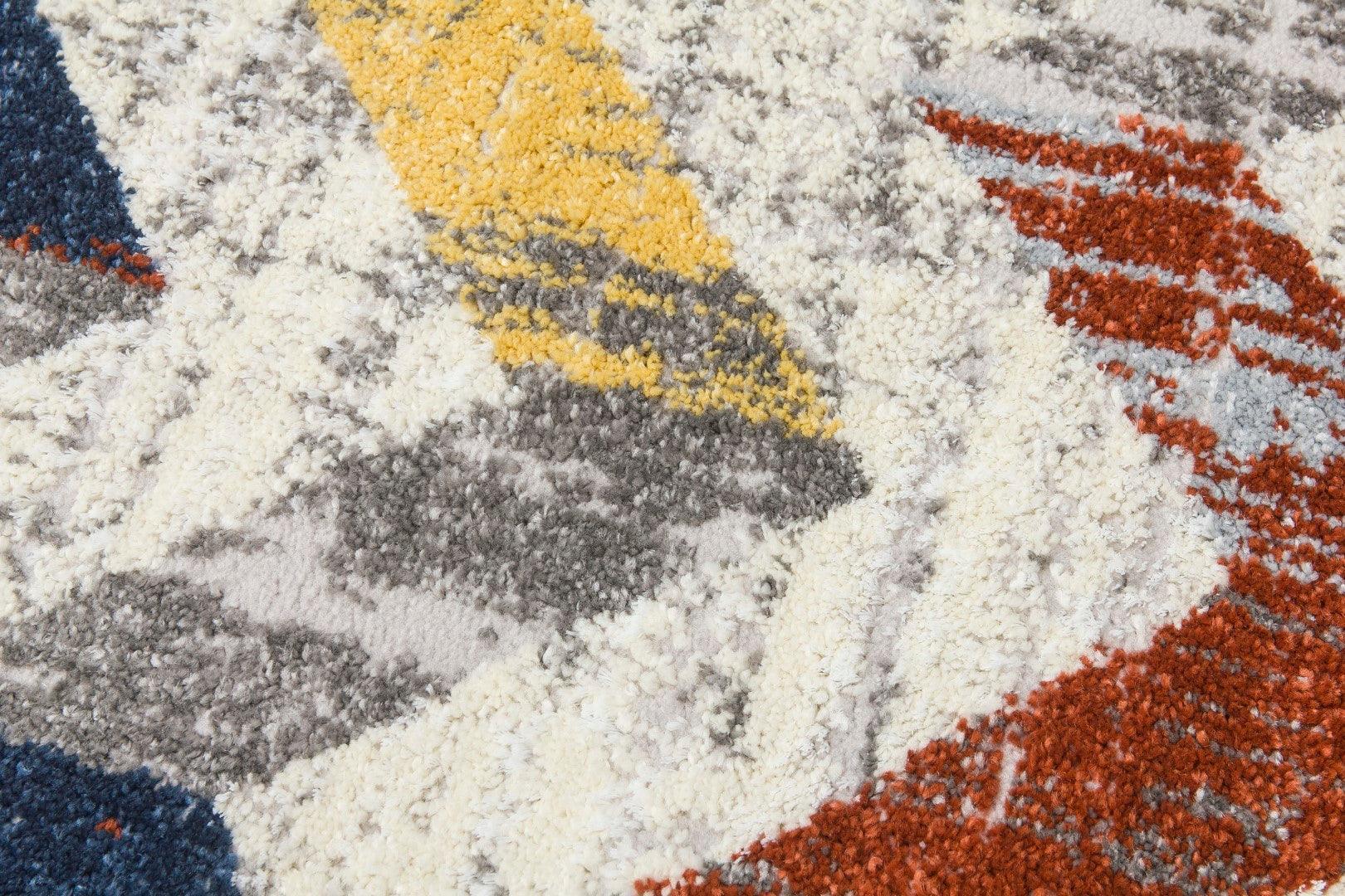 Multicoloured Carousel Chevron Rug | 120 x 170cm - Image 3
