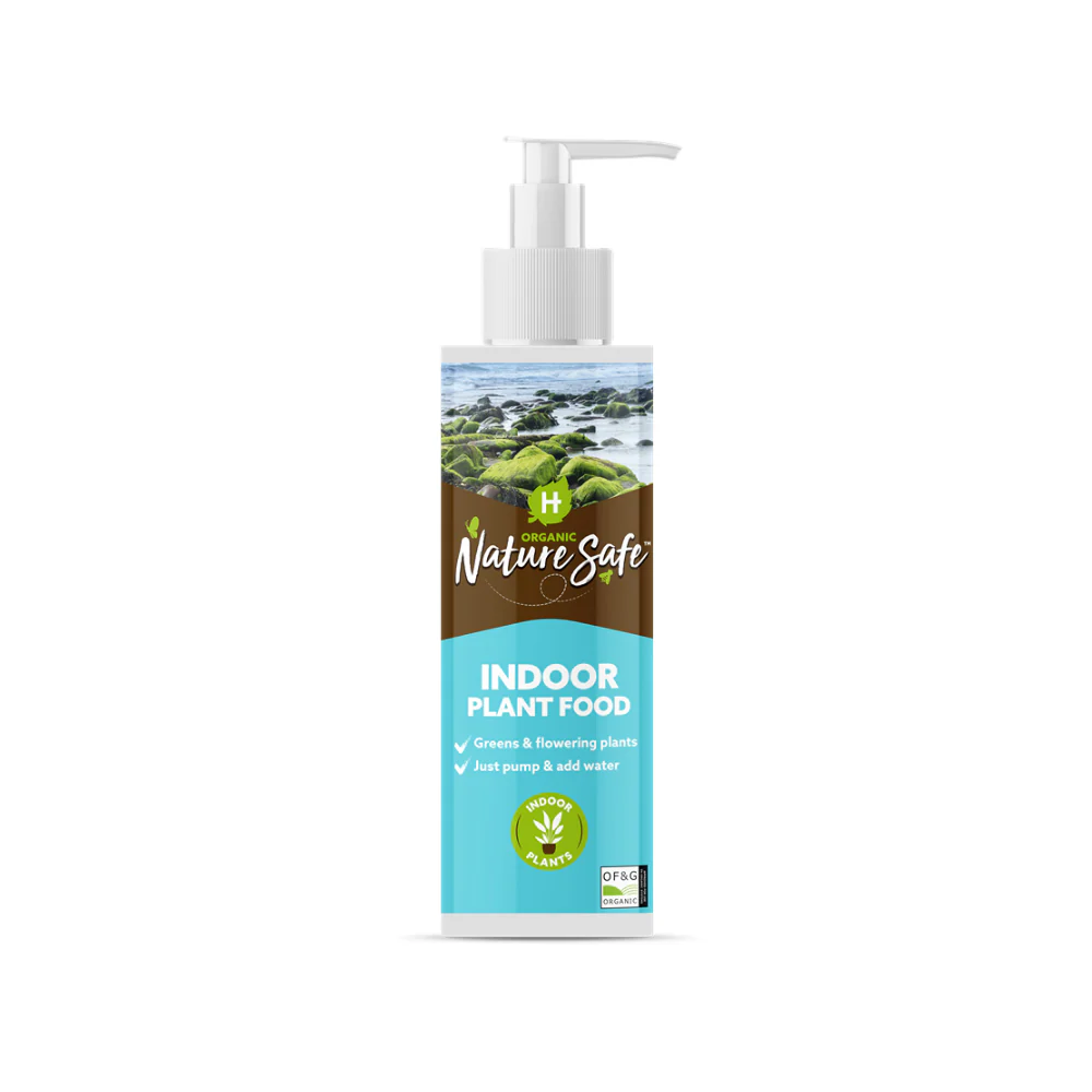 Nature Safe Organic Indoor Plant Liquid Feed | Pump Dispenser, 250ml