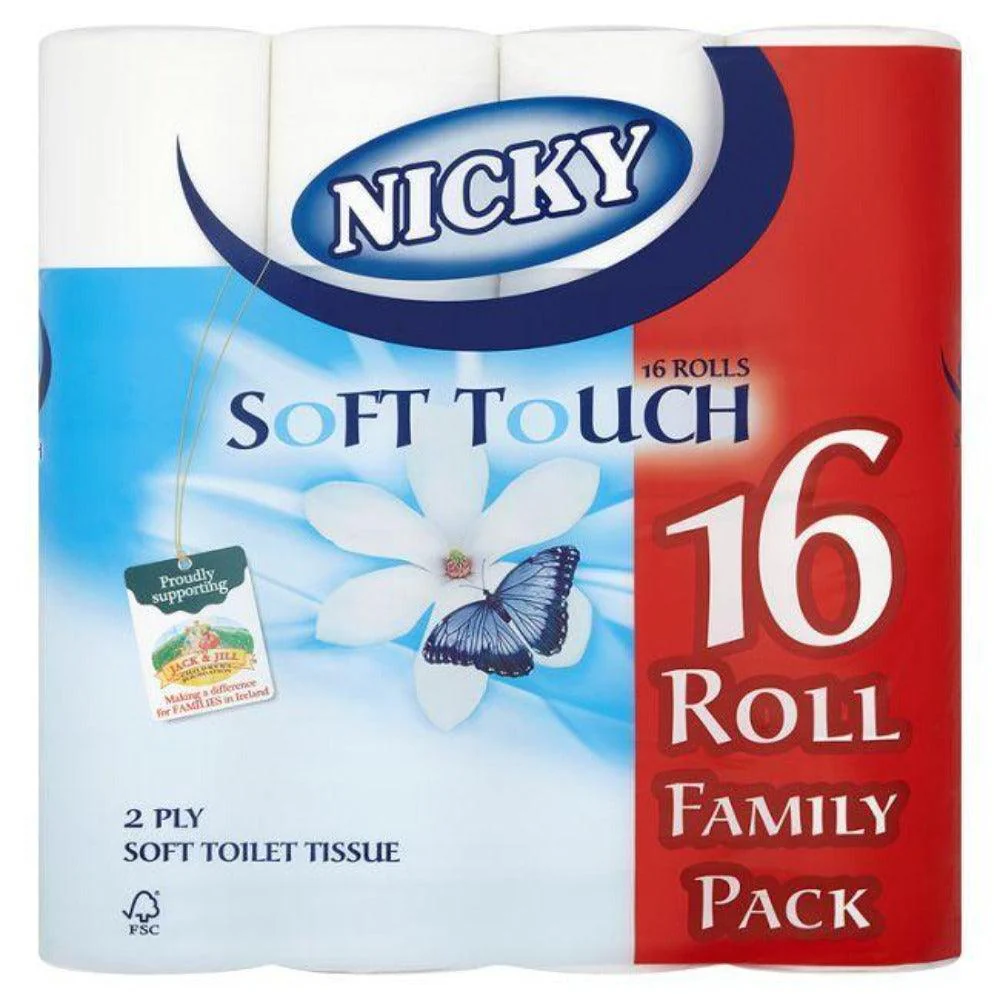 Nicky Soft Touch Toilet Tissue | 16 Pack