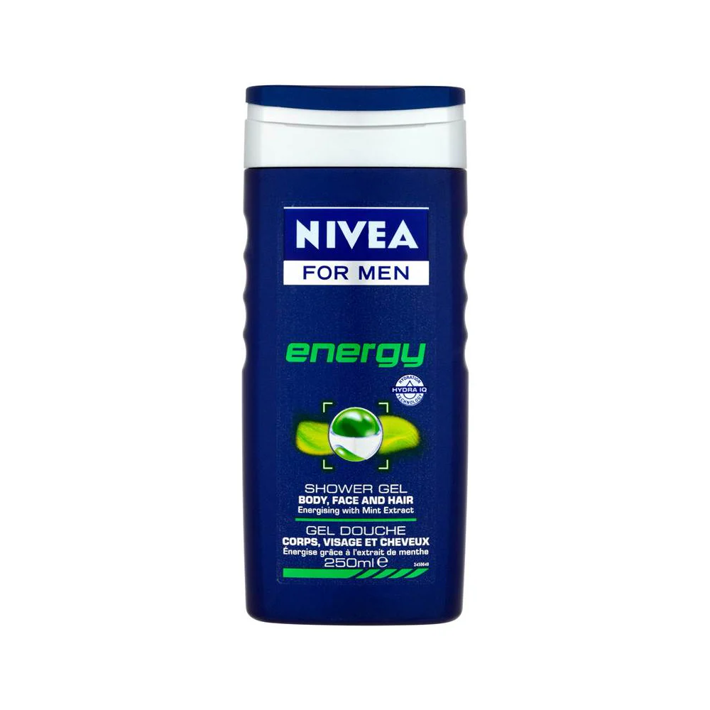 Nivea Men Energy 3-in-1 Shower Gel | with Energising Mint, 250 ml