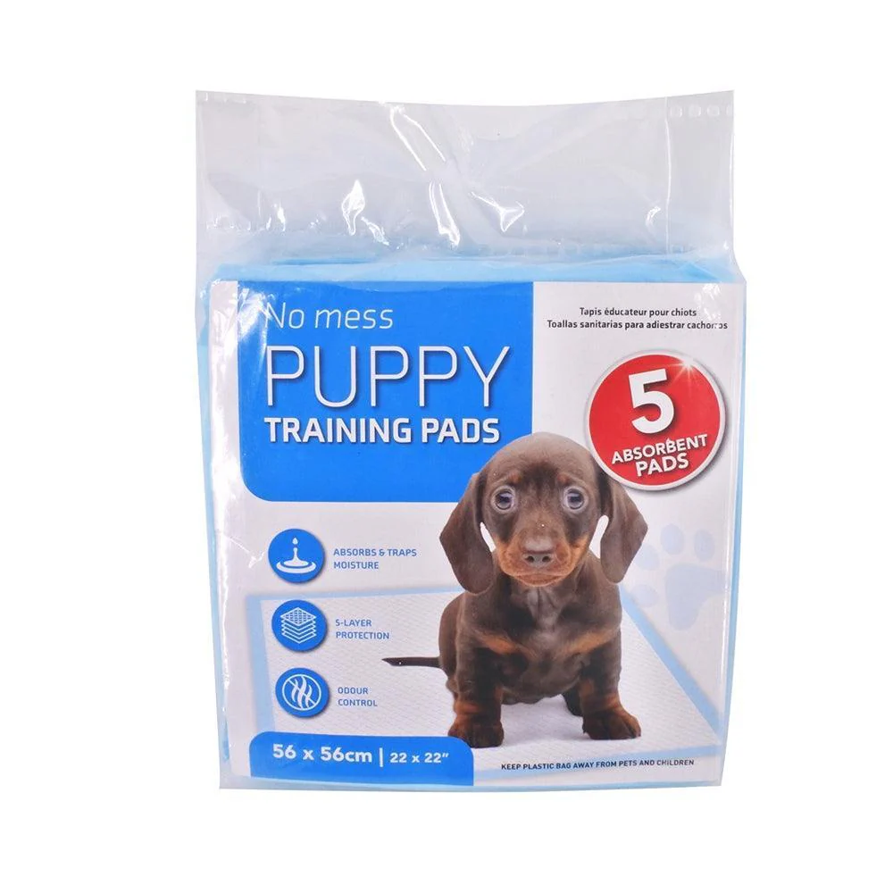 No Mess Dog Training Pads | 56 x 56cm | Pack of 5
