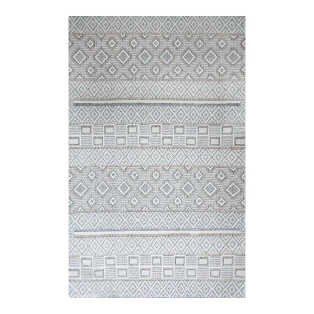 Oslo Kala Natural Rug | 160 x 220cm Geometric Pattern