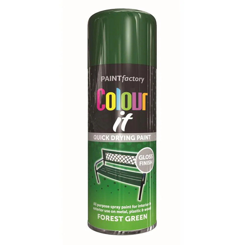 Paint Factory Colour it Quick Drying Spray Paint Gloss Finish | 400ml