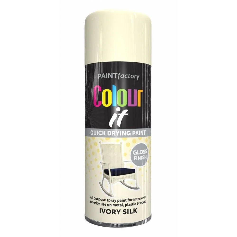Paint Factory Colour it Quick Drying Spray Paint Gloss Finish | 400ml - Image 10