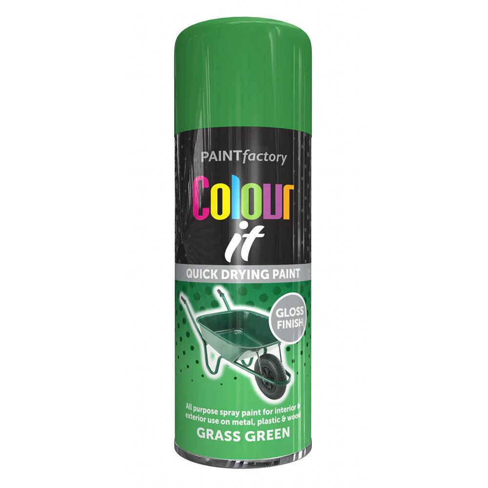 Paint Factory Colour it Quick Drying Spray Paint Gloss Finish | 400ml - Image 2