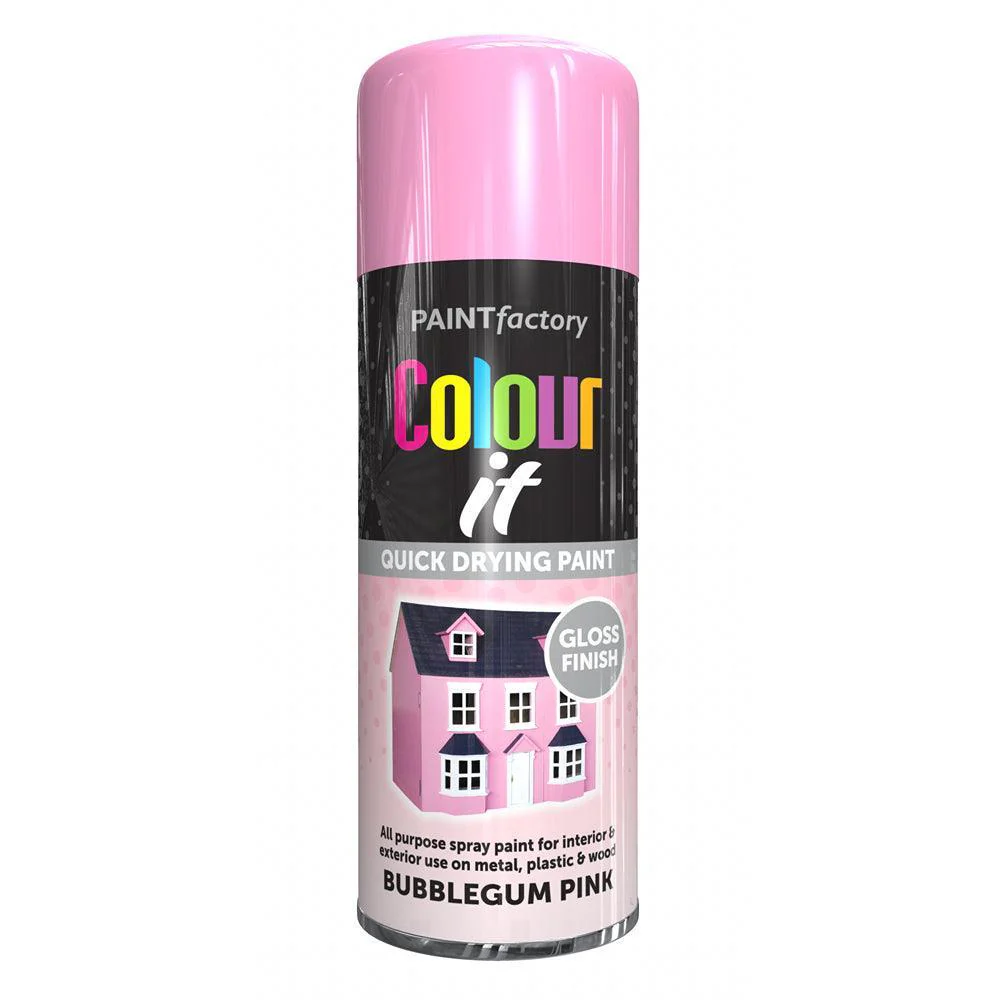 Paint Factory Colour it Quick Drying Spray Paint Gloss Finish | 400ml - Image 4