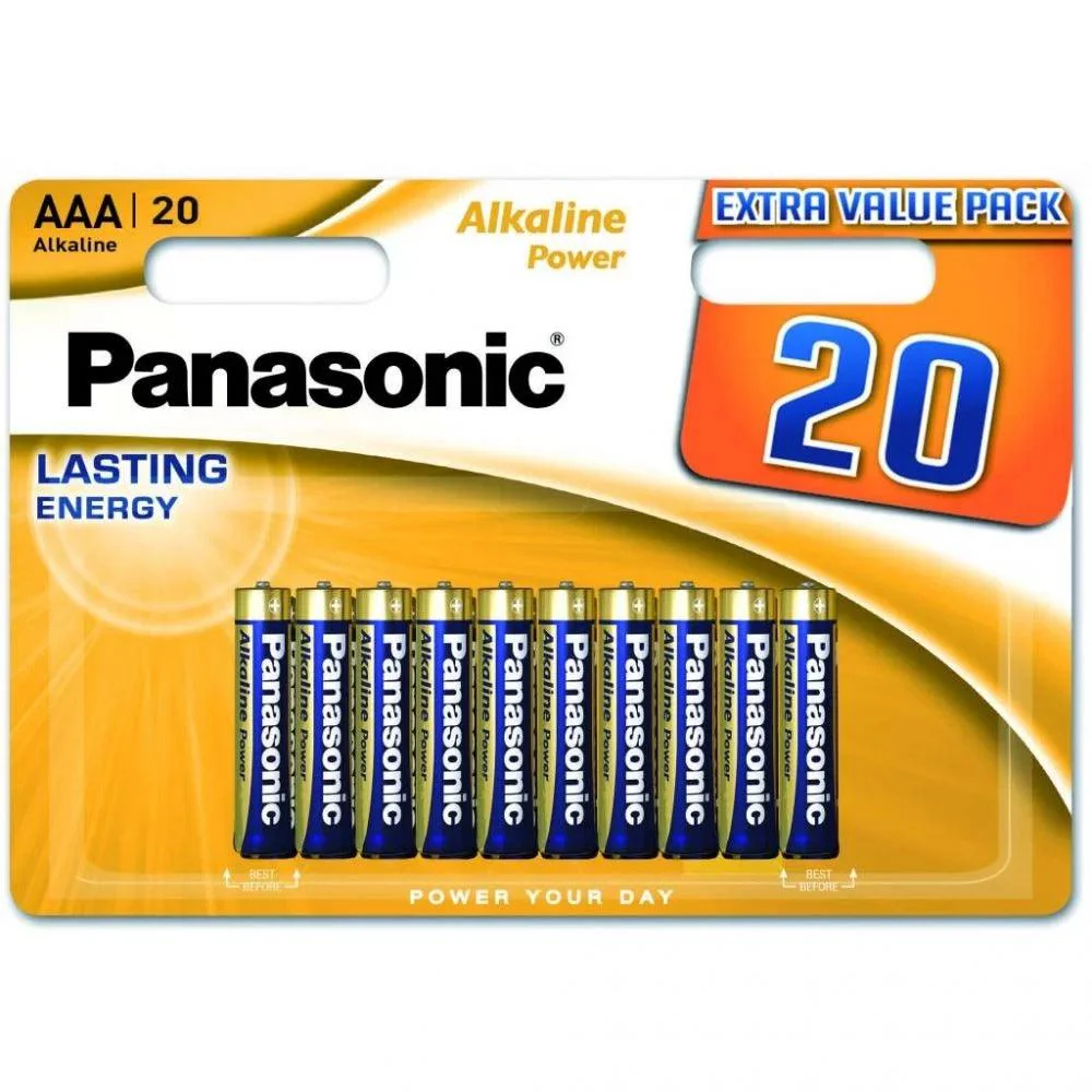 Panasonic Alkaline Power AAA Batteries | Pack of 20