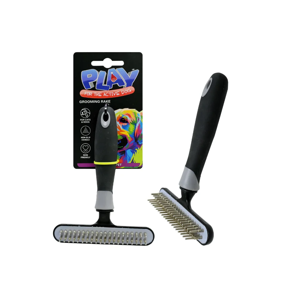Pet Grooming Rake for Cats and Dogs | 15 cm, Non-Slip Handle