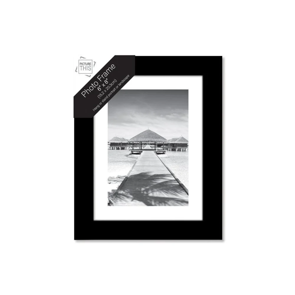 Picture This Basic Black Photo Frame with Border - Image 3