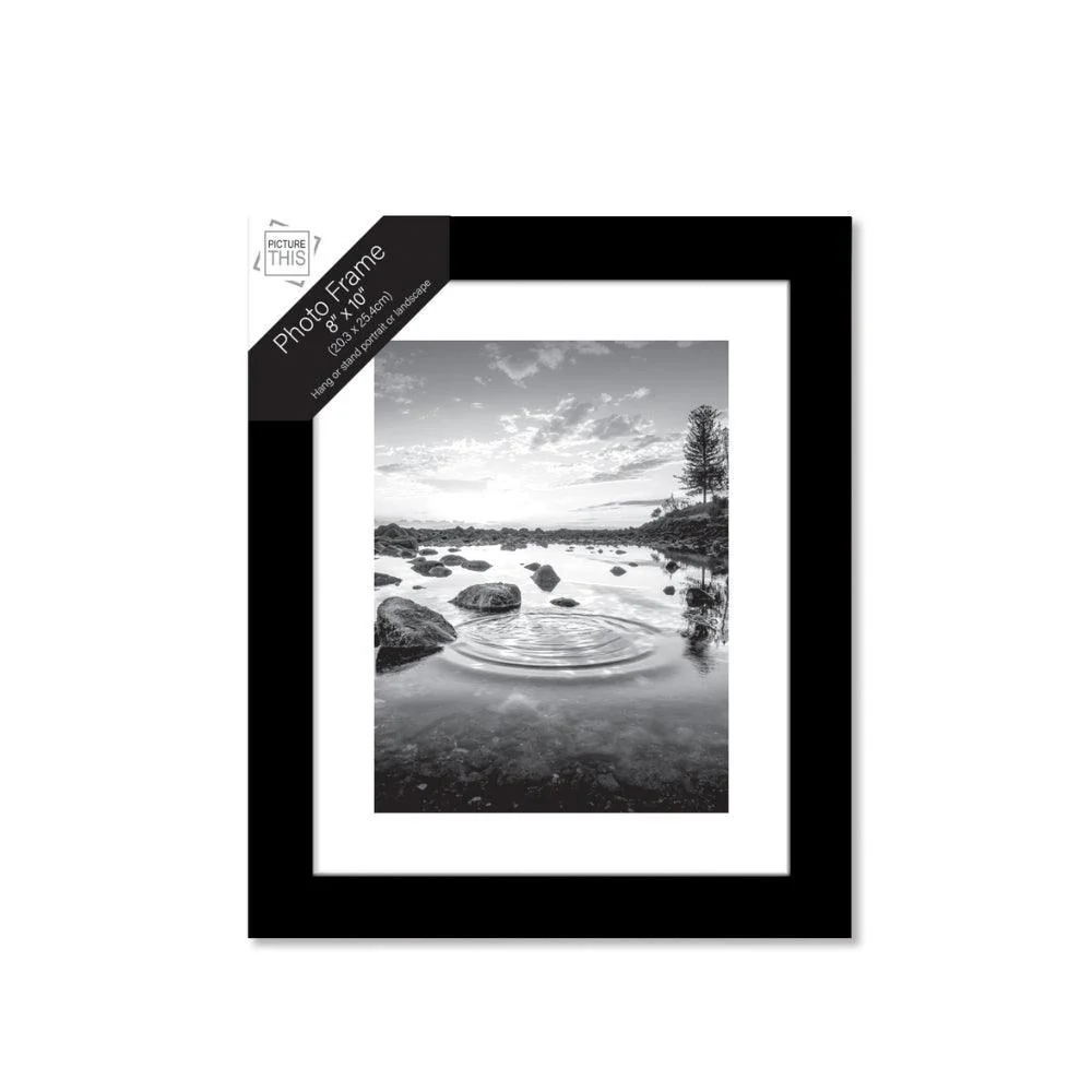 Picture This Basic Black Photo Frame with Border - Image 4