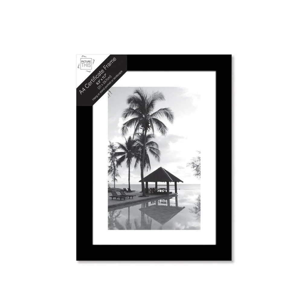 Picture This Basic Black Photo Frame with Border - Image 6