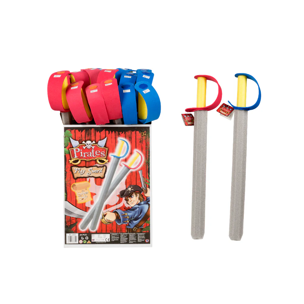 Pirate Foam Play Sword Toy | Soft, Assorted Colours, Ages 3+