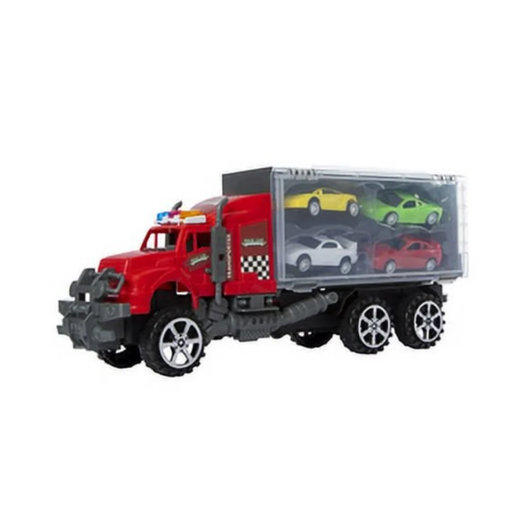 Play Hub Race Car Transporter Toy Set - Image 3
