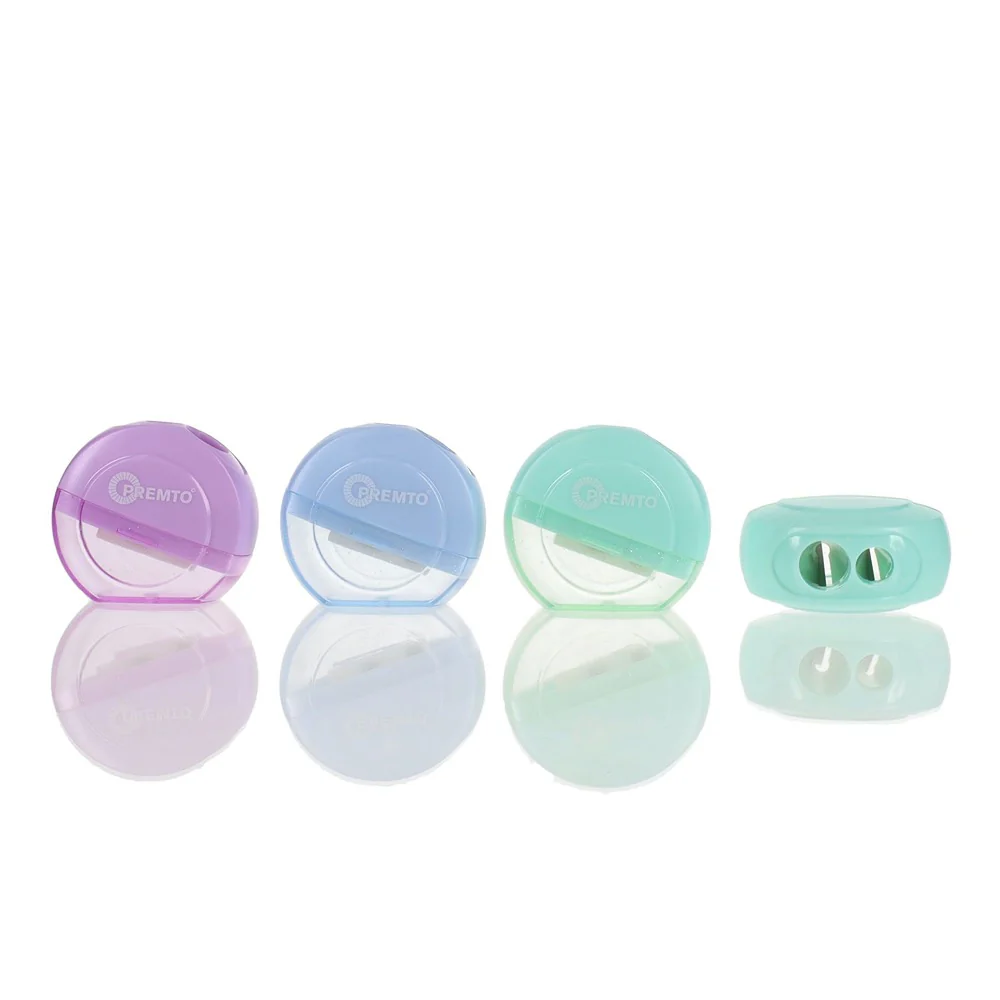 Premto Pastel Twin Hole Sharpener Orbital - Compact and Stylish Stationery Essential - Image 4