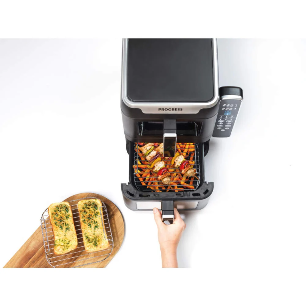 Progress Dual Drawer Tier Air Fryer | 9L Capacity - Image 5